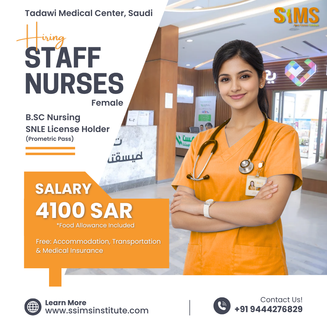 Female Staff Nurse — Gulf job poster